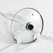 Wall-Mounted Space Aluminum Pot Cover Storage Rack.