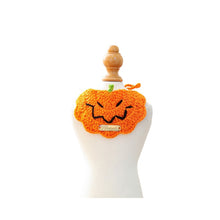 Pet Accessory Halloween Gold Label Knit Bandana Cat Dog Bib Ghost Festival.