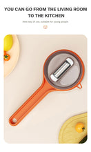Kitchen Multi-Functional Peeler With Bucket Storage.