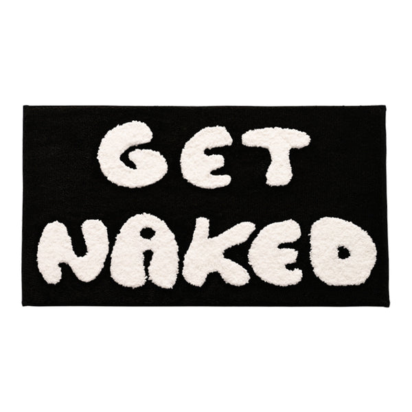 Flocked carpet entrance door floor mat.