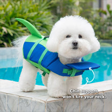 Dog Life Jacket Adjustable Pet Swim Vest - (Tail Design)