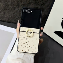 Samsung Galaxy Z Flip Case with Ring – Cute Star & Heart Protective Cover