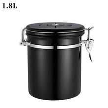 304 Stainless Steel Sealed Jar Coffee Bean Storage.
