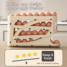 Automatic Rolling Egg Holder for Fridge – Space-Saving Egg Storage Organizer