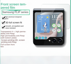 Samsung Galaxy Z Flip Screen Protector – Full Screen Tempered Glass Anti-Spy Film
