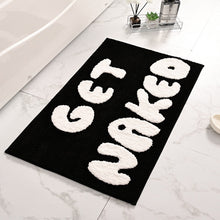 Flocked carpet entrance door floor mat.