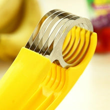 قطاعة موز - أداة تقطيع الفاكهة من الستانلس ستيل 304 لشرائح سريعة ومتساوية