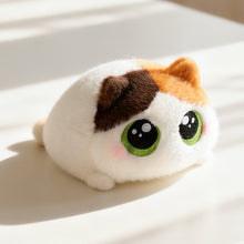 Cute Plush Cat Squishy Emotional Companion Stress Relief Soothing Super Soft Down Cotton Round-Eyed Cat Stackable Toy