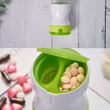 Portable Medicine Storage Box with Pill Grinder – Compact Travel Pill Organizer