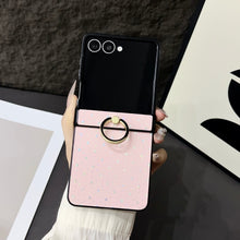 Samsung Galaxy Z Flip Case with Ring – Cute Star & Heart Protective Cover