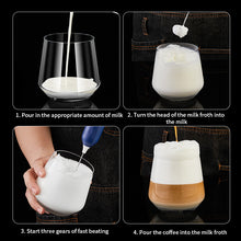 Handheld Electric Milk Frother – Portable Coffee Foam Maker & Drink Stirrer