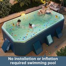 Large Foldable Family Swimming Pool – Non-Inflatable Above Ground Pool for Adults & Kids