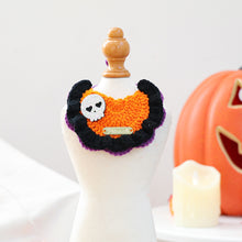 Pet Accessory Halloween Gold Label Knit Bandana Cat Dog Bib Ghost Festival.