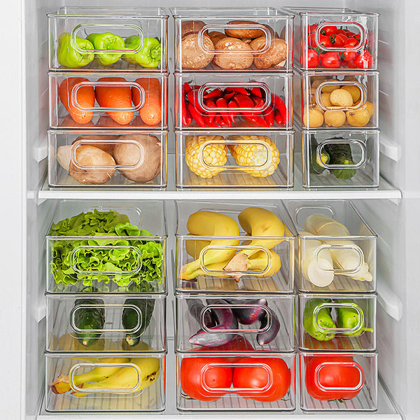 PET Refrigerator Storage Box Portable.
