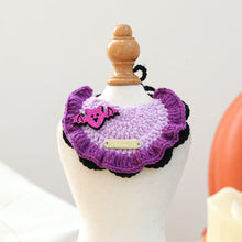 Pet Accessory Halloween Gold Label Knit Bandana Cat Dog Bib Ghost Festival.