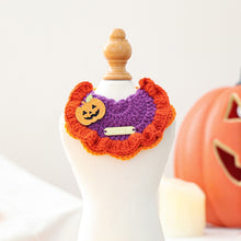Pet Accessory Halloween Gold Label Knit Bandana Cat Dog Bib Ghost Festival.