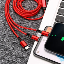 3-in-1 Fast Charging Cable 1.2M – USB Multi Charging Cord