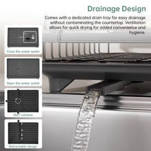 2-Tier Household Dish Rack: Countertop Storage with Drainboard