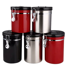 304 Stainless Steel Sealed Jar Coffee Bean Storage.