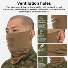 Airsoft Mesh Mask with Neck Gaiter – Half Face Protection for Paintball, Airsoft & Cosplay