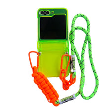 Samsung Z Flip Crossbody Phone Case - Fluorescent Green