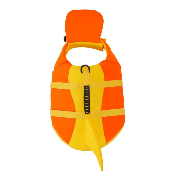 Dog Life Jacket Adjustable Pet Swim Vest - (Tail Design)
