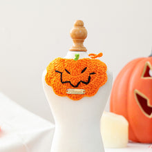 Pet Accessory Halloween Gold Label Knit Bandana Cat Dog Bib Ghost Festival.