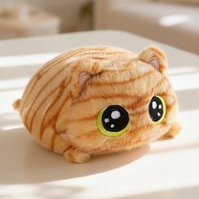 Cute Plush Cat Squishy Emotional Companion Stress Relief Soothing Super Soft Down Cotton Round-Eyed Cat Stackable Toy