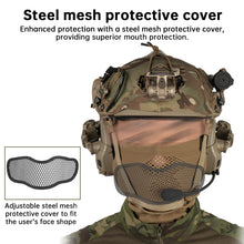 Airsoft Mesh Mask with Neck Gaiter – Half Face Protection for Paintball, Airsoft & Cosplay