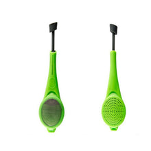 Tea Leaf Infuser with Drip Tray – Reusable Silicone Tea Strainer for Loose Leaf Tea