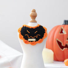 Pet Accessory Halloween Gold Label Knit Bandana Cat Dog Bib Ghost Festival.