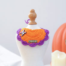Pet Accessory Halloween Gold Label Knit Bandana Cat Dog Bib Ghost Festival.