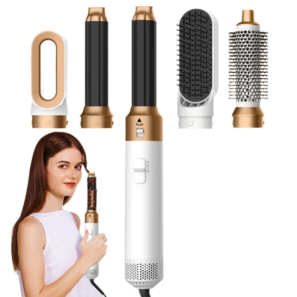 5-in-1 Hot Air Brush – 1000W High-Speed Hair Dryer & Styling Comb