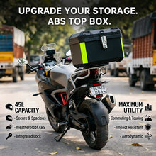 45L Motorcycle Top Case – Large Capacity Waterproof Rear Trunk for Scooter, E-Bike & Motorcycle