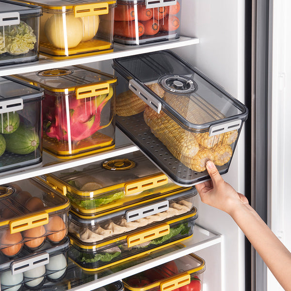 Refrigerator Storage Box Plastic Kitchen Sorting.