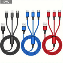 3-in-1 Fast Charging Cable 1.2M – USB Multi Charging Cord