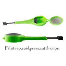 Tea Leaf Infuser with Drip Tray – Reusable Silicone Tea Strainer for Loose Leaf Tea