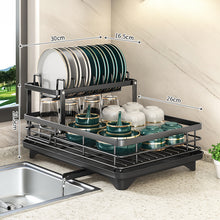 Adjustable Stainless Steel Dish Drying Rack – Kitchen Countertop Organizer