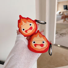 Cartoon 3D Fire Devil AirPods Case – Soft Silicone Protective Cover
