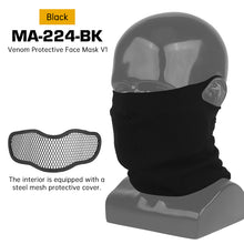 Airsoft Mesh Mask with Neck Gaiter – Half Face Protection for Paintball, Airsoft & Cosplay