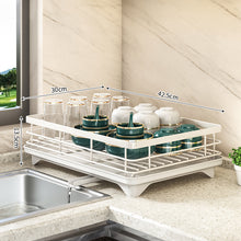 Adjustable Stainless Steel Dish Drying Rack – Kitchen Countertop Organizer