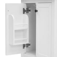 24 Inch White Bathroom Vanity with Ceramic Sink – 1 Drawer & Double Door Cabinet