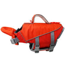 Reflective life jacket pet dog swimsuit.