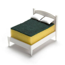 Creative cleaning cloth sponge storage small bed design.