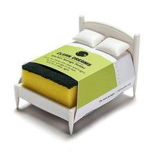 Creative cleaning cloth sponge storage small bed design.