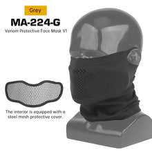 Airsoft Mesh Mask with Neck Gaiter – Half Face Protection for Paintball, Airsoft & Cosplay