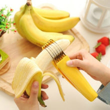 قطاعة موز - أداة تقطيع الفاكهة من الستانلس ستيل 304 لشرائح سريعة ومتساوية