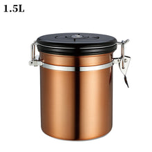 304 Stainless Steel Sealed Jar Coffee Bean Storage.