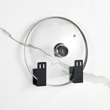 Wall-Mounted Space Aluminum Pot Cover Storage Rack.