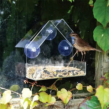 Window Bird Feeder, Triangular House-Shaped Plastic Acrylic Bird Feeder, Acrylic Pet Bird Feeder